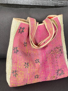 Sari Kantha Tote Bag