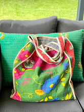 Load image into Gallery viewer, Sari Kantha Tote Bag
