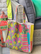 Load image into Gallery viewer, Sari Kantha Tote Bag
