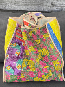 Sari Kantha Tote Bag