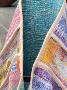 Sari Kantha Tote Bag