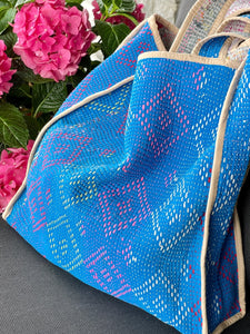 Sari Kantha Tote Bag