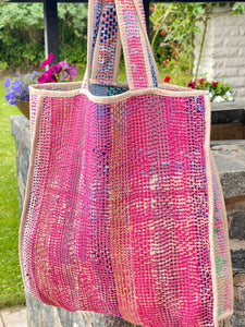 Sari Kantha Tote Bag