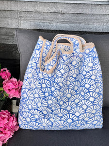 Sari Kantha Tote Bag