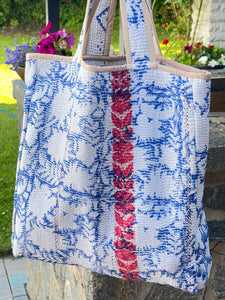 Sari Kantha Tote Bag