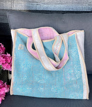 Load image into Gallery viewer, Sari Kantha Tote Bag
