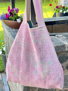 Sari Kantha Tote Bag