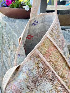 Sari Kantha Tote Bag