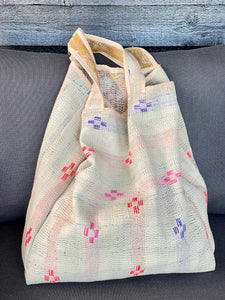 Sari Kantha Tote Bag