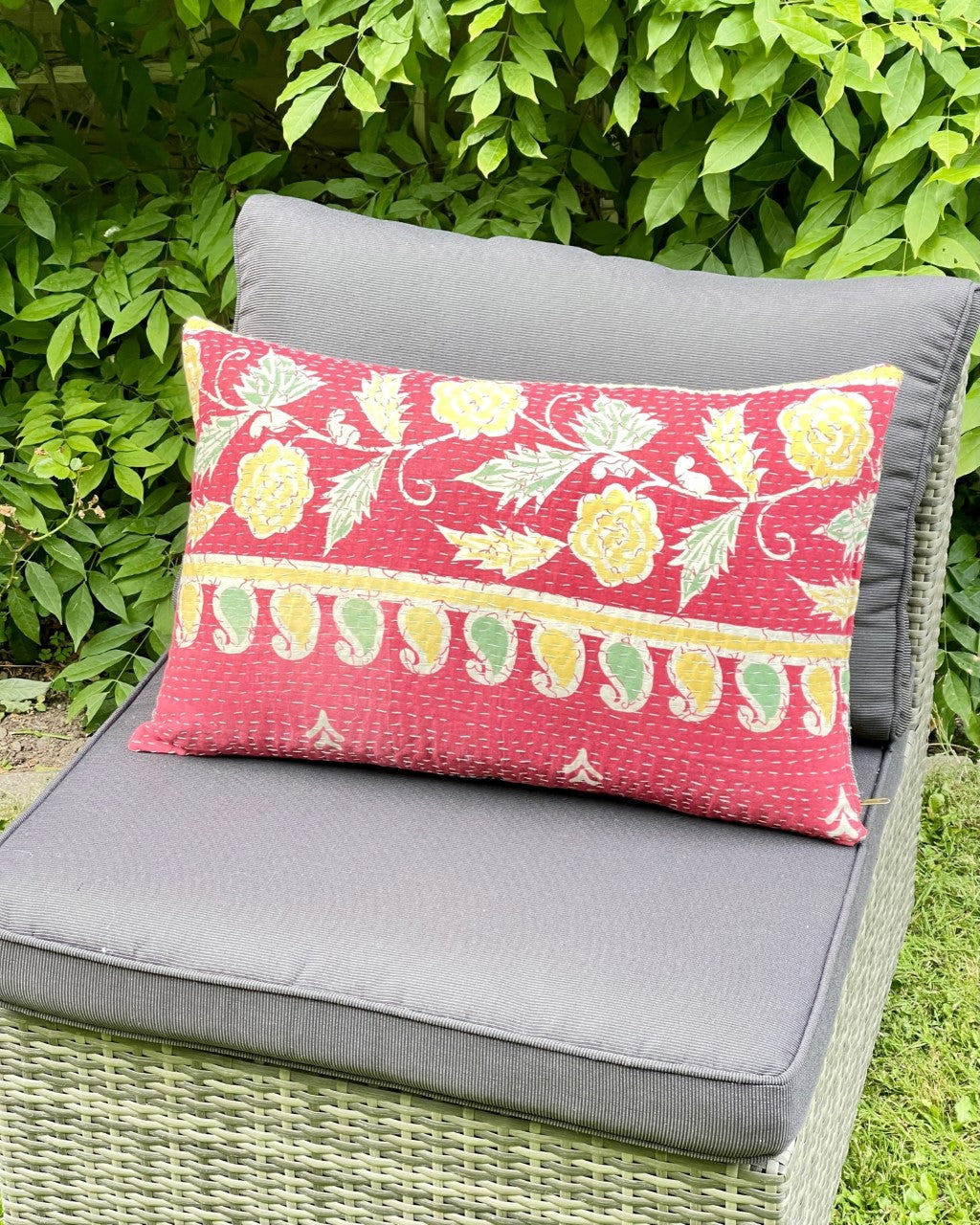 Sari Kantha Cushion 40cmX60cm