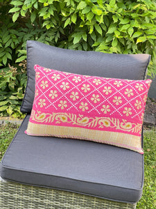 Sari Kantha Cushion 40cmX60cm