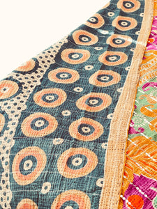 Vintage Sari sequins Kantha