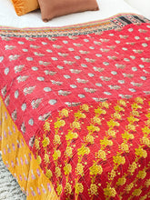 Load image into Gallery viewer, Vintage Sari Sequins Kantha
