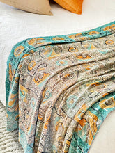 Load image into Gallery viewer, Vintage Sari Sequins Kantha
